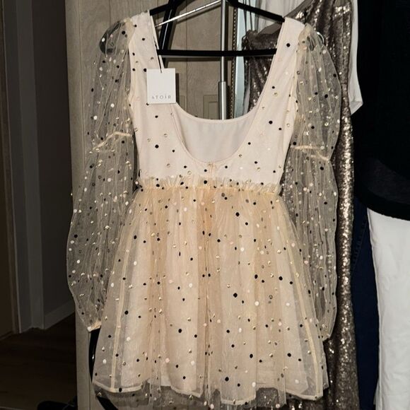 NWT 400.00 ATOIR Blush Embroidered Tulle Miss Polly Dress NWT Size XS /6 - Picture 7 of 14
